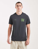 Nike Club graphic back print t-shirt in dark grey.