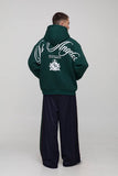 Forest Oversized Los Angeles Over The Seam Printed Hoodie