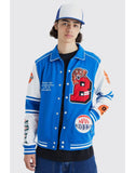 Melton & Pu M Badge Varsity Jacket