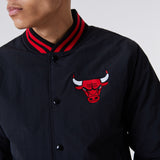 Chicago Bulls Logo Black Bomber Jacket