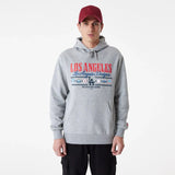 LA Dodgers MLB Team Graphic Grey Hoodie