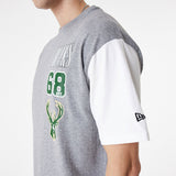 New Era NBA Est Oversized T-Shirt - Milwaukee Bucks