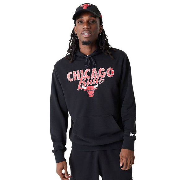 NEW ERA TEAM SCRIPT HOODY CHICAGO BULLS