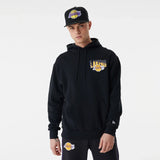 LA Lakers Skyline Graphic Black Oversized Hoodie