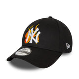 New York Yankees MLB Flame Black 9FORTY Adjustable Cap