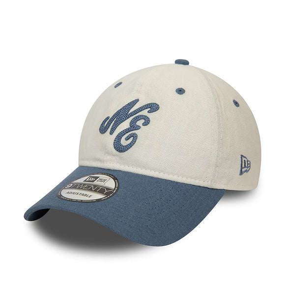 New Era 9TWENTY Script Lin White / Navy