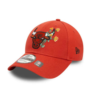 New Era 940 Chicago Bulls Flower Icon Red CAP