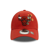 New Era 940 Chicago Bulls Flower Icon Red CAP