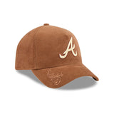 Atlanta Braves Ornamental Cord Brown 9FORTY A-Frame Adjustable Cap