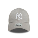 New York Yankees Womens Glitter Silver 9FORTY Adjustable Cap