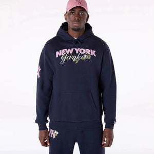 MLB Floral New York Yankees Pullover Hoodie
