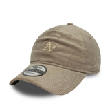 9TWENTY Oakland Athletics Cord Pastel Brown 9TWENTY Adjustable Cap