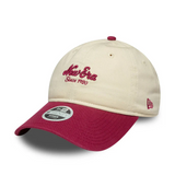Womens New Era Cream & Dark Red 9TWENTY Adjustable Cap