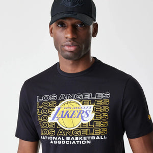NBA Stack Wordmark LA Lakers T-Shirt