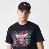 NBA Stack Wordmark Chicago Bulls T-Shirt