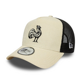 New Era XV France Trucker Cap Beige and Black