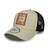 New Era Essential Cream 9FORTY E-Frame Trucker Adjustable Cap