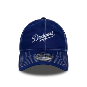 LA Dodgers MLB Contrast Stitch Dark Blue 9TWENTY Adjustable Cap