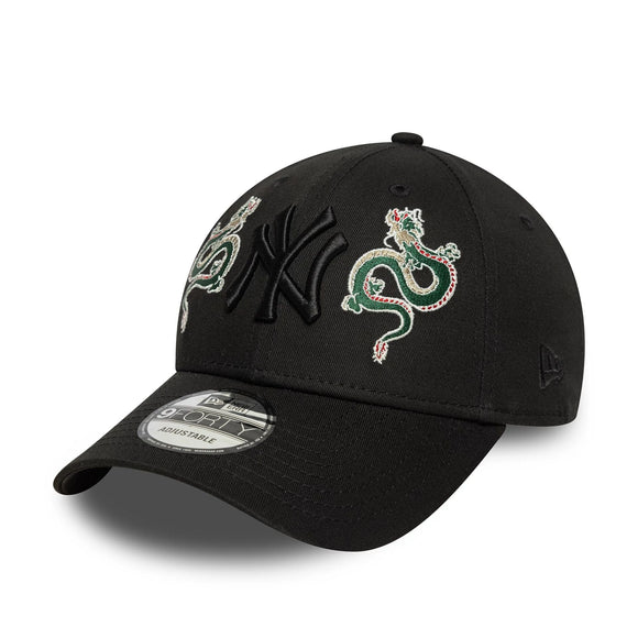 MLB Icon New York Yankees Black 9FORTY Cap | NEC UK