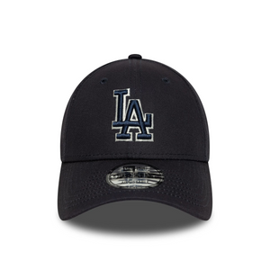 LA Dodgers MLB Team Outline Navy 9FORTY Adjustable Cap