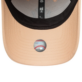 9FORTY New York Yankees Womens MLB Metallic Logo Pastel Pink 9FORTY Adjustable Cap