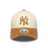 Women's 9FORTY New York Yankees MLB Faux Suede Cream Cap