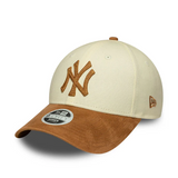 Women's 9FORTY New York Yankees MLB Faux Suede Cream Cap