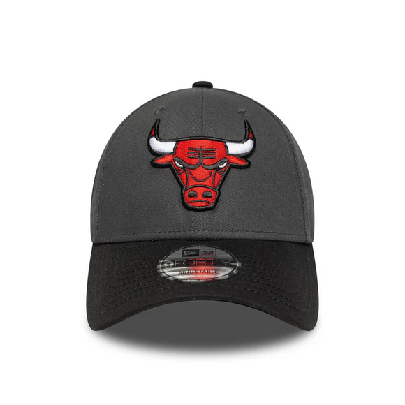 Chicago Bulls NBA Sidepatch Charcoal 9FORTY Adjustable Cap