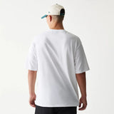 New Era Baseball Player Graphic White Oversized T-Shirt
