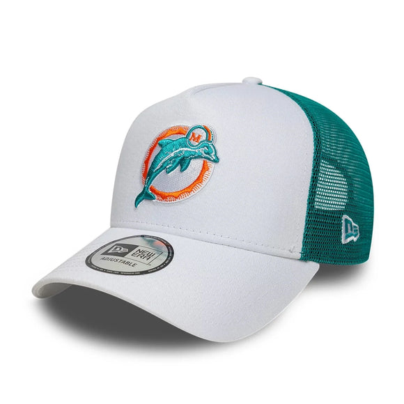 Casquette 9FORTY Adjustable E-Frame Trucker Miami Dolphins NFL International Games 2025