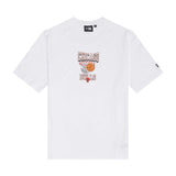 New Era NBA Chicago Bulls Throwback Graphic T-Shirt "White"