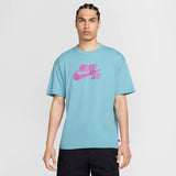 Nike SB Logo Skate T-Shirt - Denim Turquoise