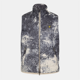Lyle & Scott Mens Erosion Print Gilet Cove Grey