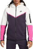 Nike Men's Fleece Zip Hoodie Beige/Pink/Black