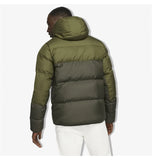 Nike Men's Down Fill Hooded Jacket Olive