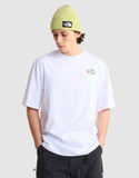 The North Face U sajama oversized ss tee in tnf white/mock orange.