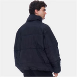Lee Cooper Windproof  Full Zip Black Puffer Jacket BLACK
