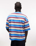 ASOS DESIGN boxy oversized t-shirt in blue stripe.