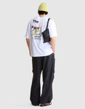 The North Face U sajama oversized ss tee in tnf white/mock orange.