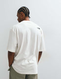 The North Face Rounded Tree logo t-shirt in beige.