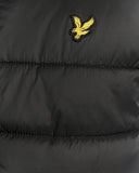 MEN’S CONCEALED HOOD WATER-RESISTANT ZIP QUILTED JACKET