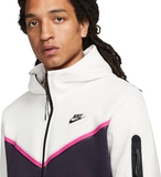 Nike Men's Fleece Zip Hoodie Beige/Pink/Black