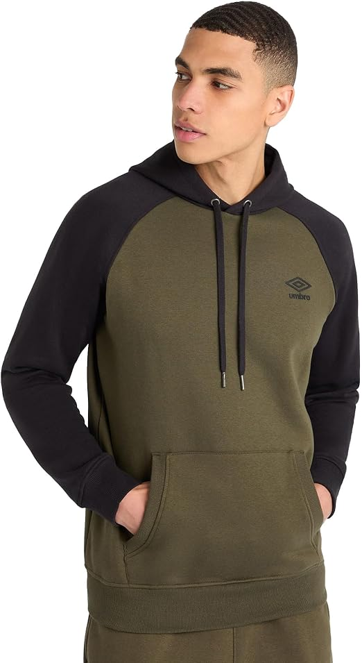 Umbro Men's Raglan Core Hoodie Sweatshirt