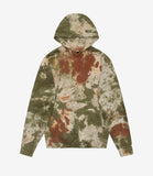 Sportswear Tie-Dye Pullover Hoodie Khaki