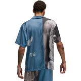 New Nike Air Jordan Flight Heritage Graphic Button Down Shirt