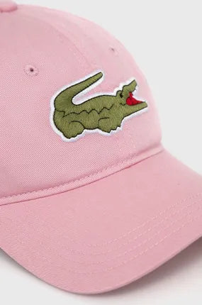 Lacoste | Adjustable Cotton Twill Cap | Pink