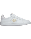 FRED PERRY WHITE LEATHER SNEAKER TRAINERS
