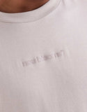 ASOS DESIGN oversized T-shirt with floral back print in gray.