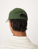 ASOS DESIGN cap in green canvas with graphic