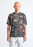 Jordan CREW - Print T-shirt - black/sail
